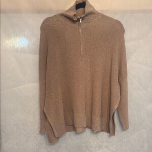 Tommy Bahama Tan Cowl Neck Sweater with Relaxed Fit